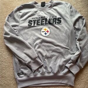 NFL Pittsburgh Steelers Crewneck Sweater - Gray